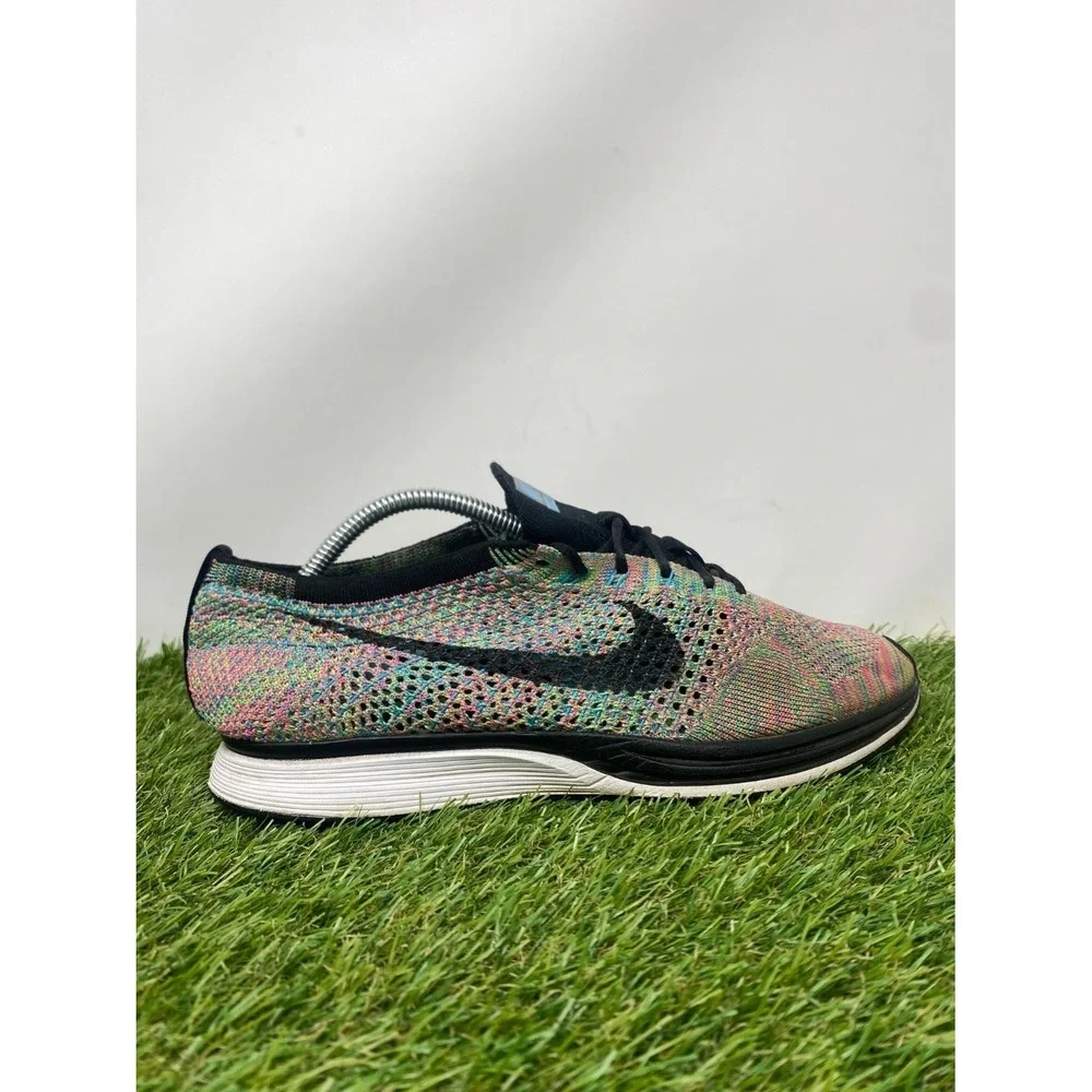 Nike Flyknit Racer Multicolor Mens Running Shoes 526628-304 US 9 woven upper